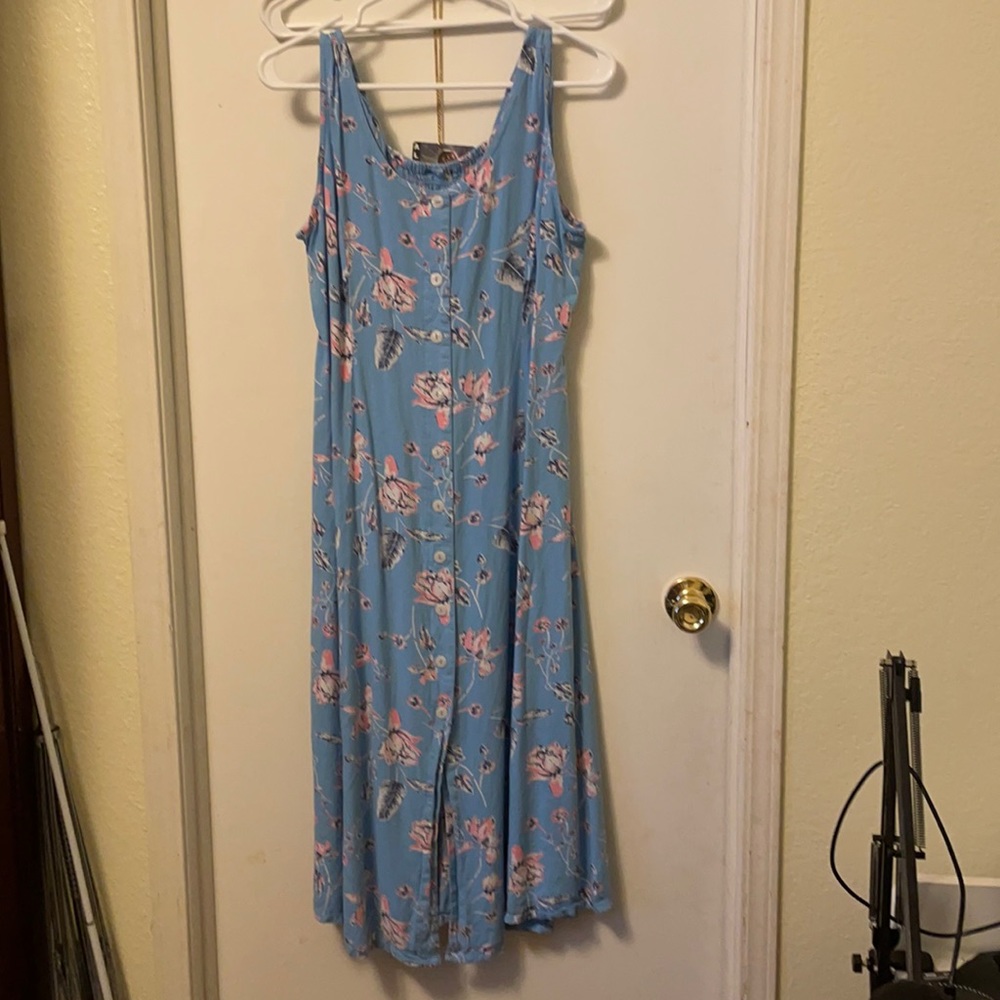 Casual blue summer dress